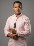 Camisa Casual -Rosa Pálido