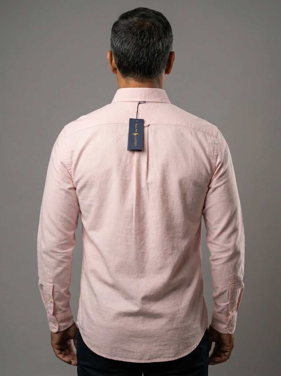 Camisa Casual -Rosa Pálido