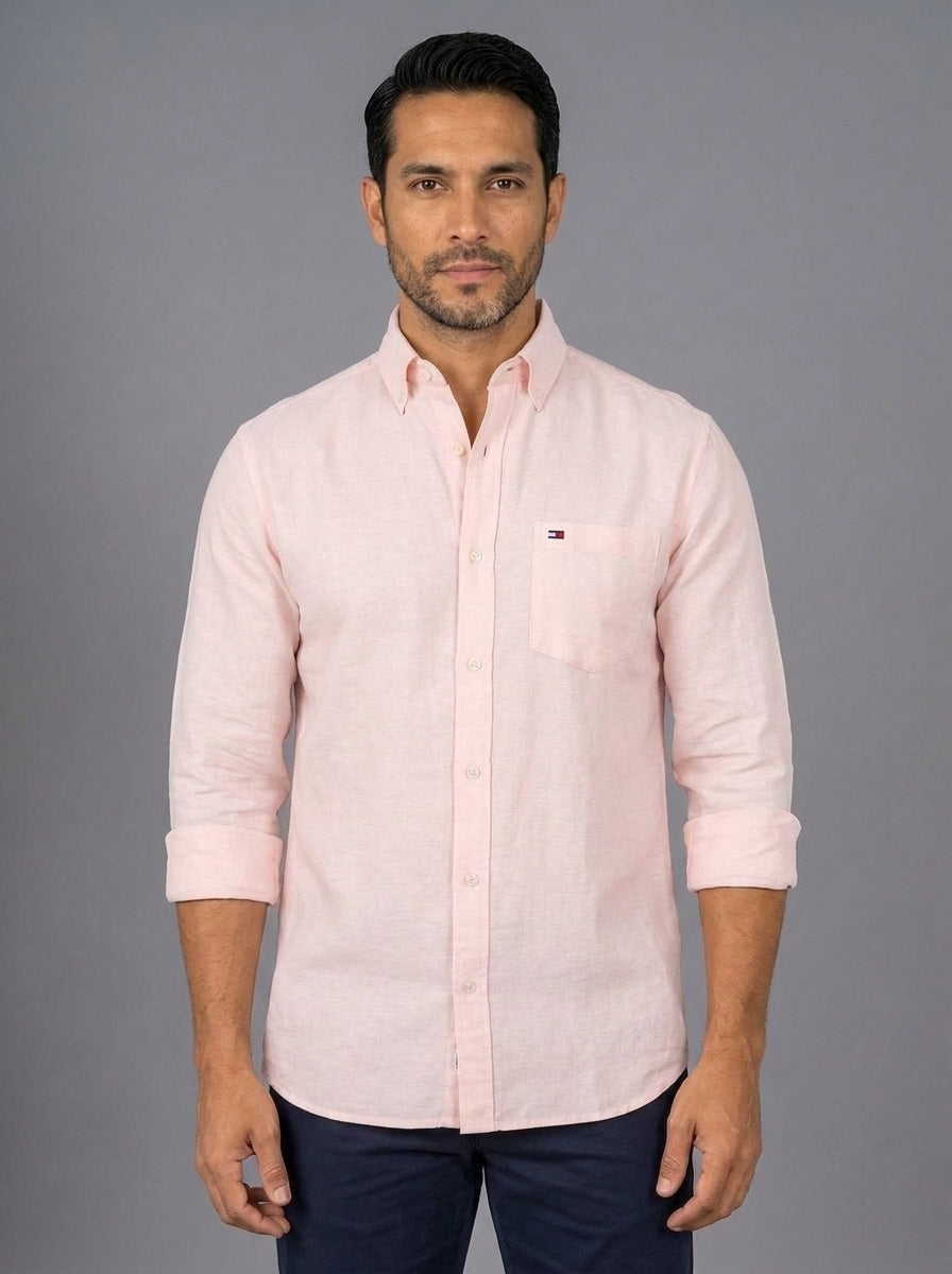 Camisa Casual -Rosa