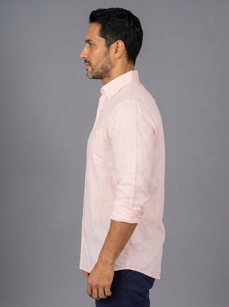 Camisa Casual -Rosa