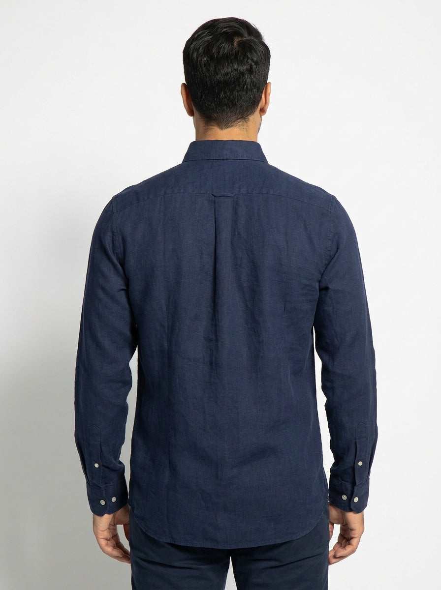 Camisa Casual -Azul