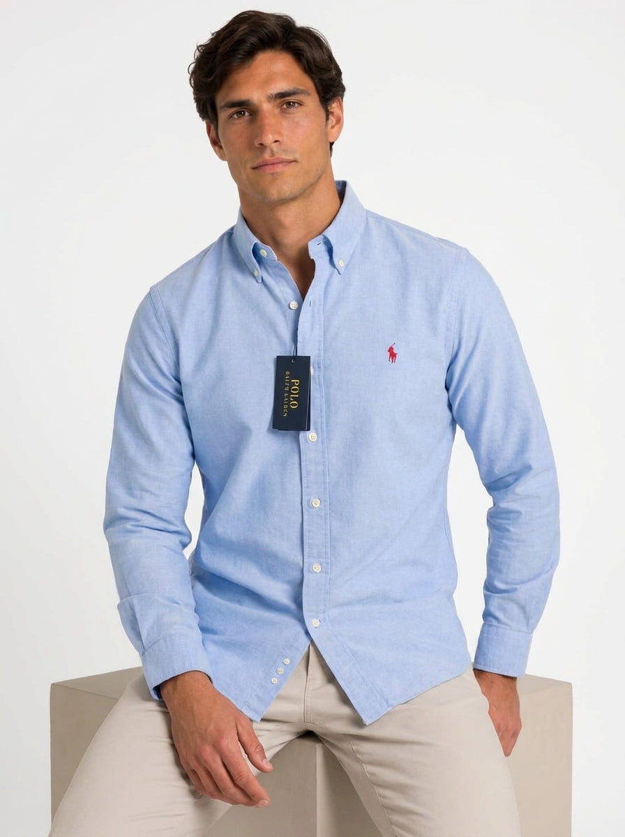 Camisa Casual - Azul Cielo / Celeste