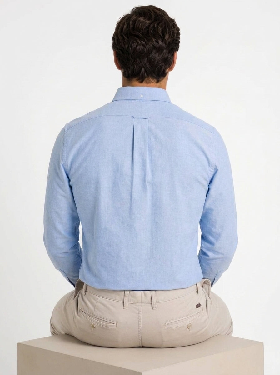 Camisa Casual - Azul Cielo / Celeste