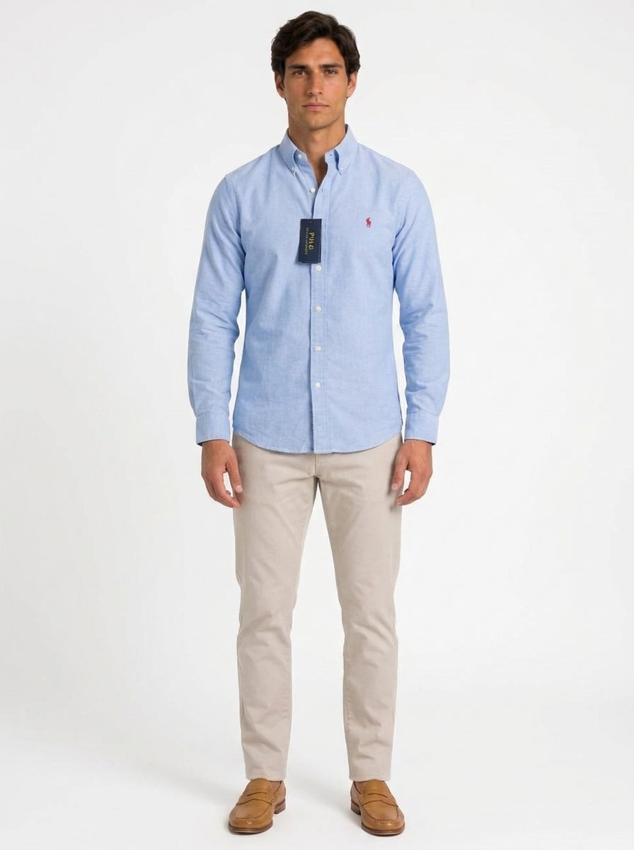 Camisa Casual - Azul Cielo / Celeste
