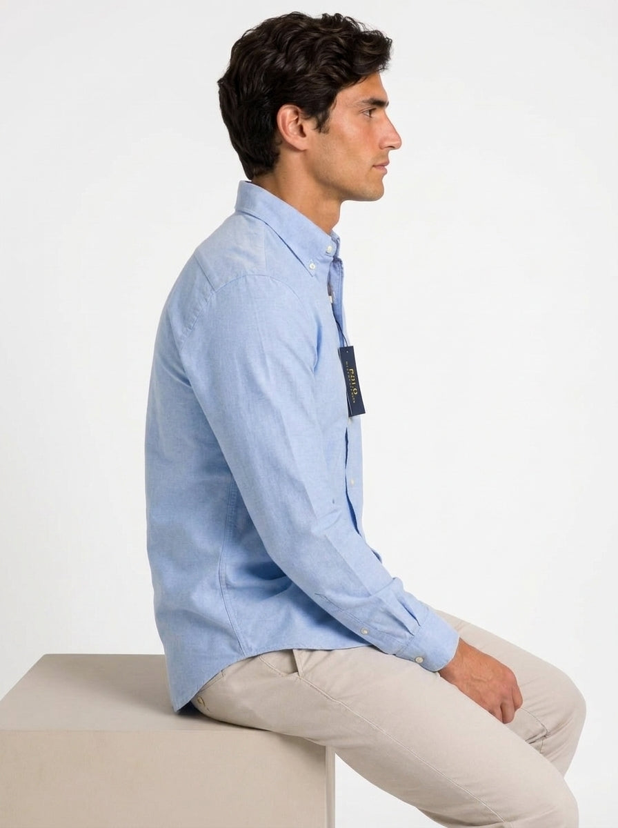 Camisa Casual - Azul Cielo / Celeste