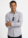 Camisa Casual - Gris Perla
