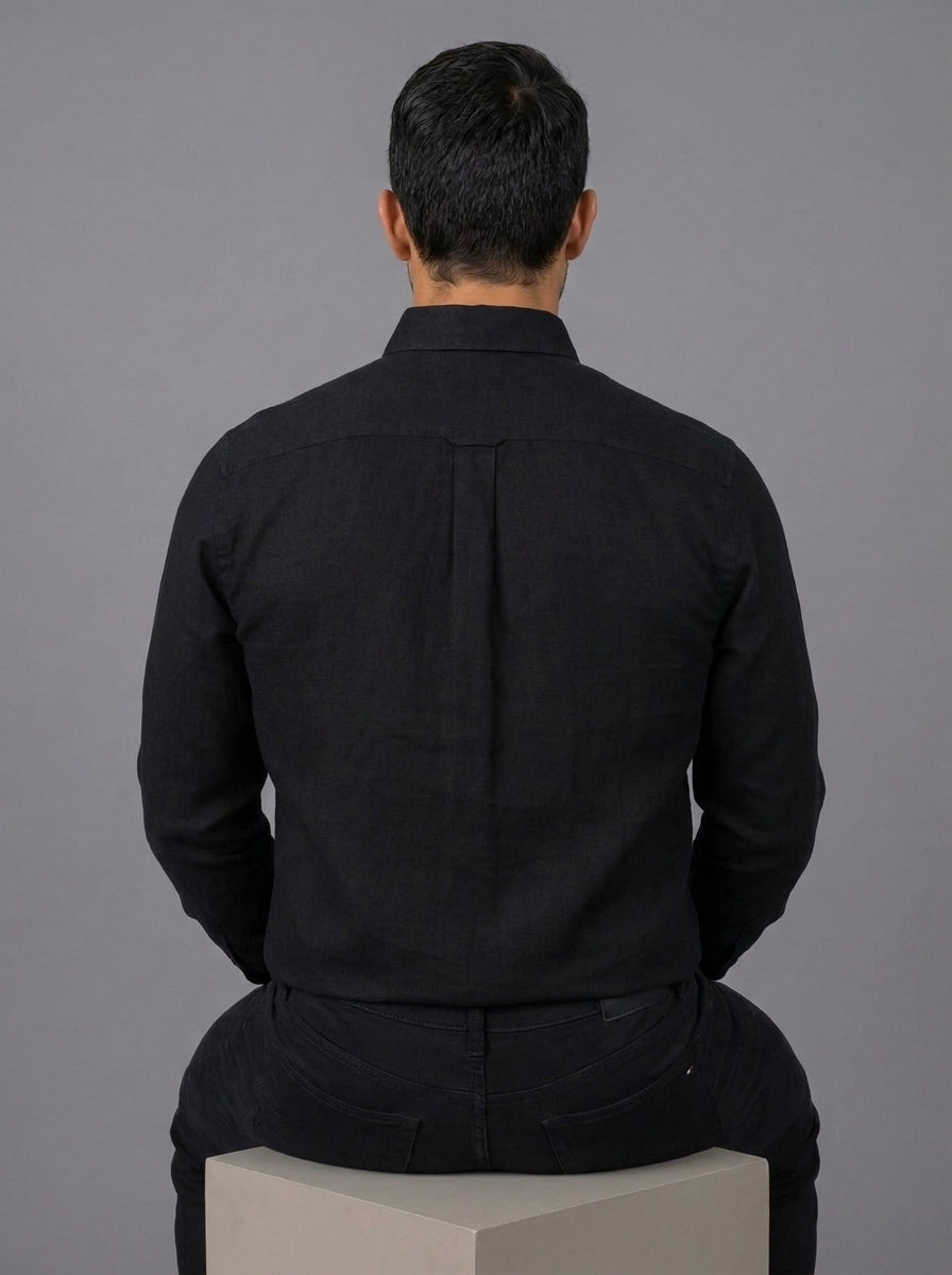 Camisa Casual -Negro