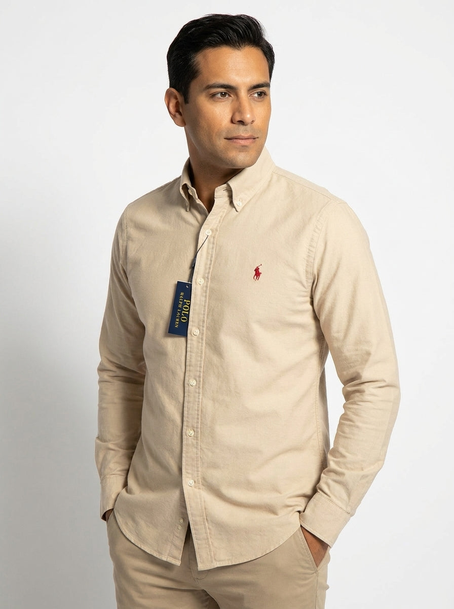 Camisa Casual -Beige