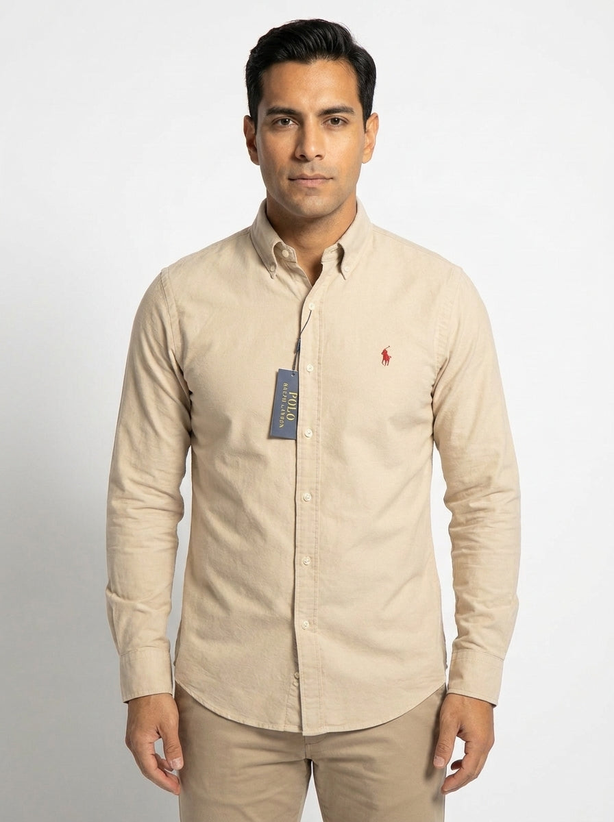 Camisa Casual -Beige