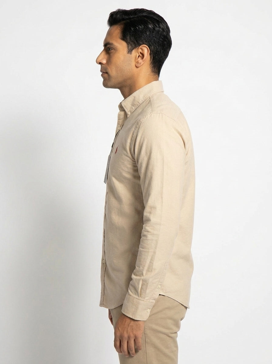 Camisa Casual -Beige