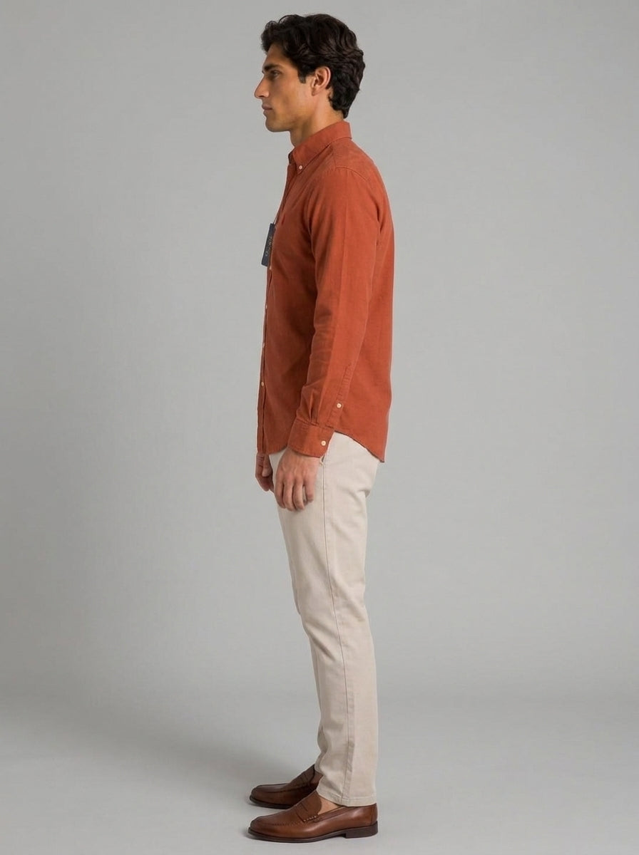 Camisa Casual -Terracota