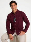 Camisa Casual -Vino Tinto