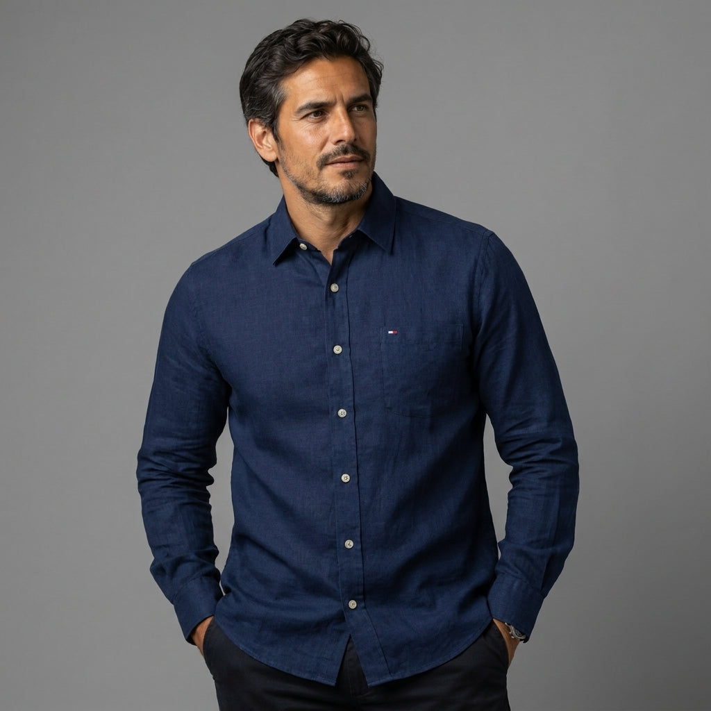 Camisa Lino Unicolor